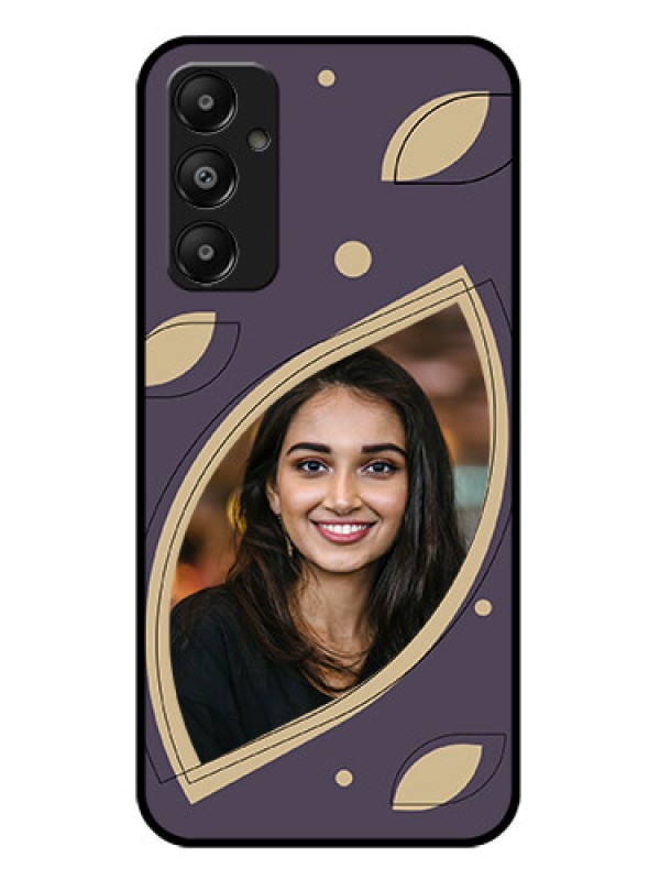 Custom Galaxy M14 4G Custom Glass Phone Case - Falling Leaf Design
