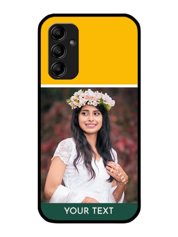 Custom Galaxy M14 5G Photo Printing on Glass Case - Love You Design