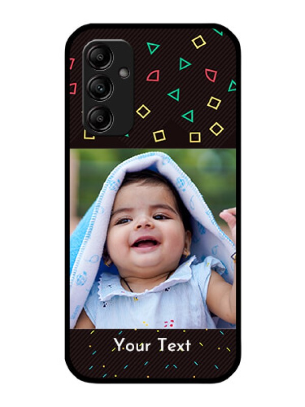 Custom Galaxy M14 5G Custom Glass Phone Case - with confetti birthday design