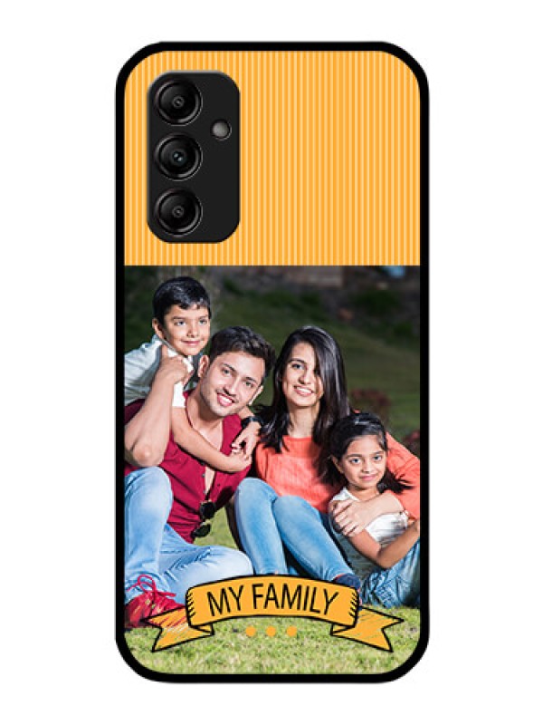 Custom Galaxy M14 5G Custom Glass Phone Case - My Family Design
