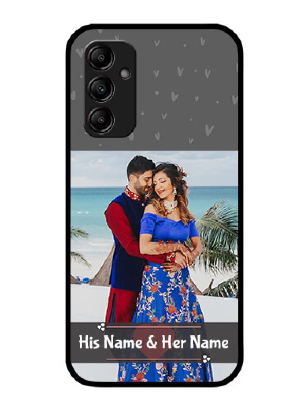 Custom Galaxy M14 5G Custom Glass Mobile Case - Buy Love Design with Photo Online