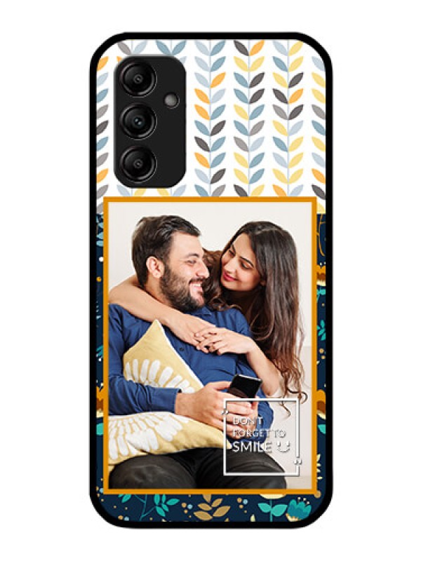 Custom Galaxy M14 5G Custom Glass Mobile Case - Pattern Design