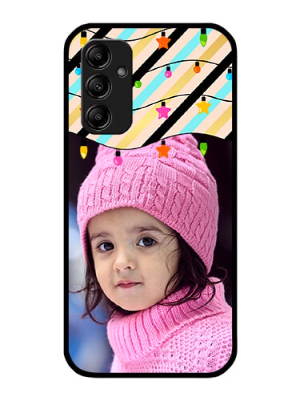 Custom Galaxy M14 5G Custom Glass Mobile Case - Lights Hanging Design