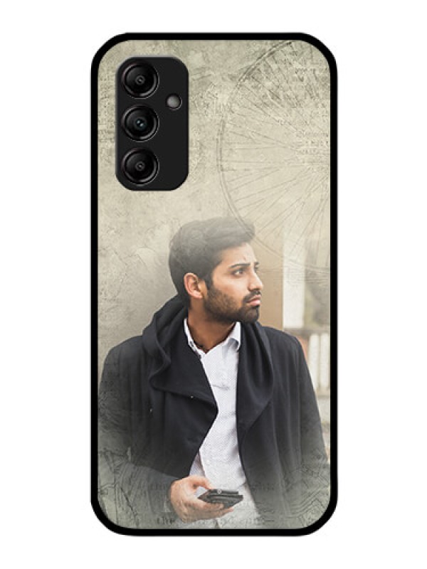 Custom Galaxy M14 5G Custom Glass Phone Case - with vintage design