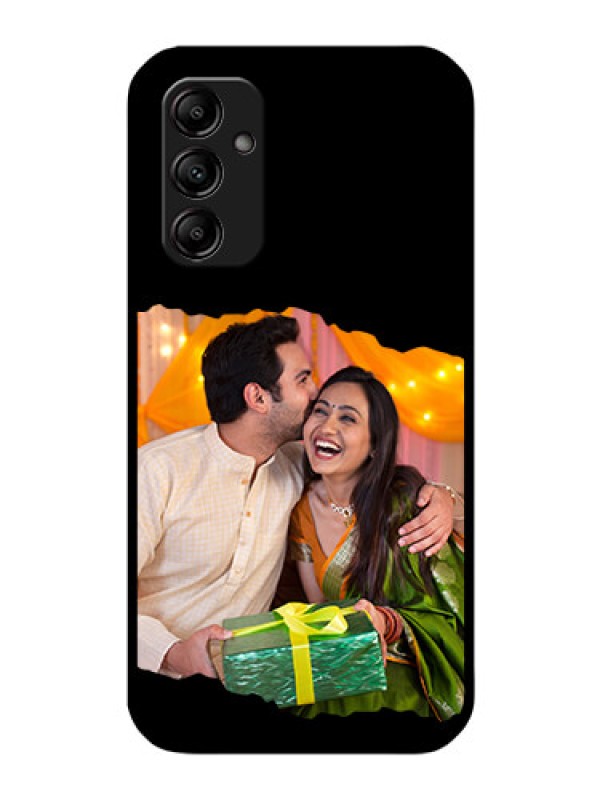 Custom Galaxy M14 5G Custom Glass Phone Case - Tear-off Design