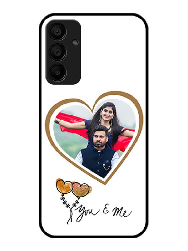 Custom Galaxy M15 5G Custom Glass Phone Case - You & Me Design