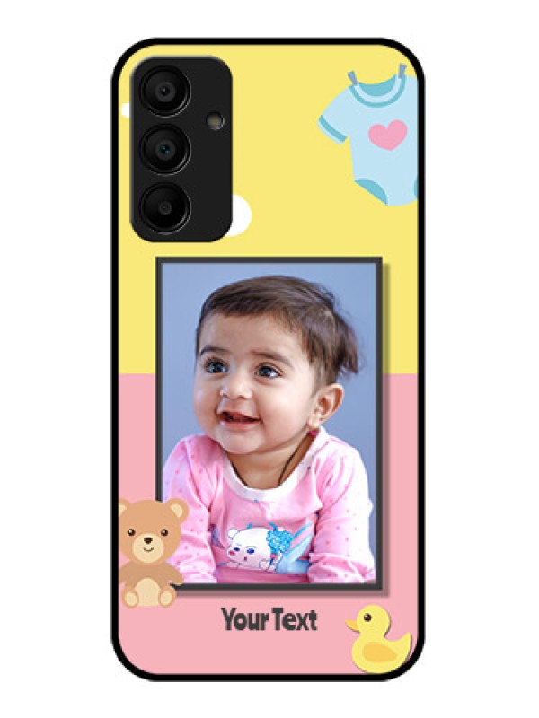 Custom Galaxy M15 5G Custom Glass Phone Case - Kids 2 Color Design
