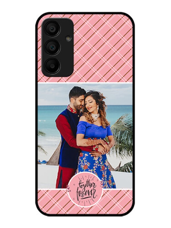 Custom Galaxy M15 5G Custom Glass Phone Case - Together Forever Design