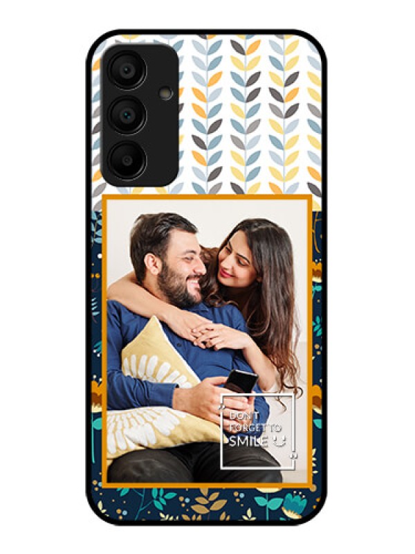 Custom Galaxy M15 5G Custom Glass Phone Case - Pattern Design