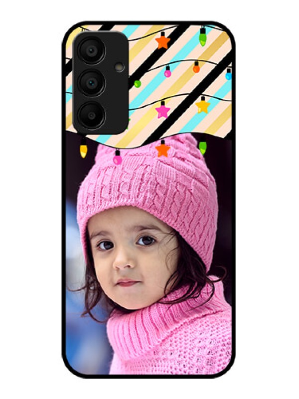 Custom Galaxy M15 5G Custom Glass Phone Case - Lights Hanging Design