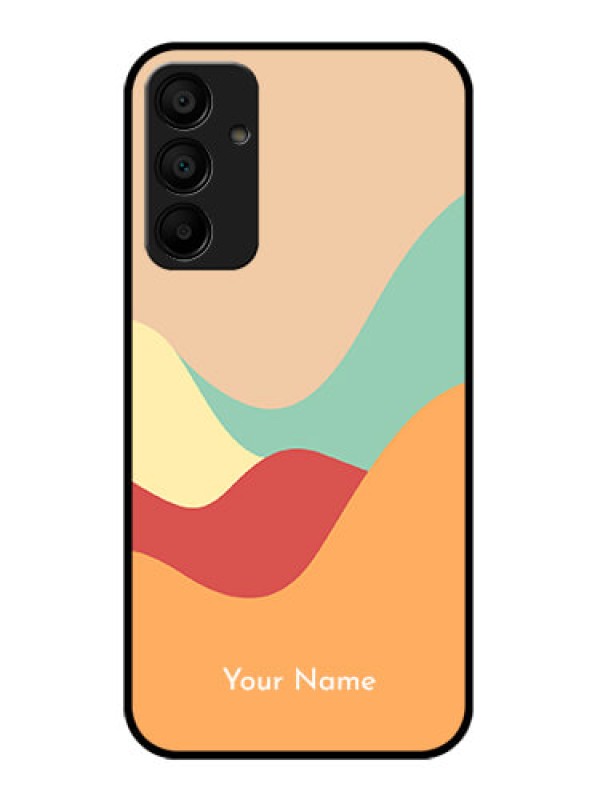 Custom Galaxy M15 5G Custom Glass Phone Case - Ocean Waves Multi - Colour Design