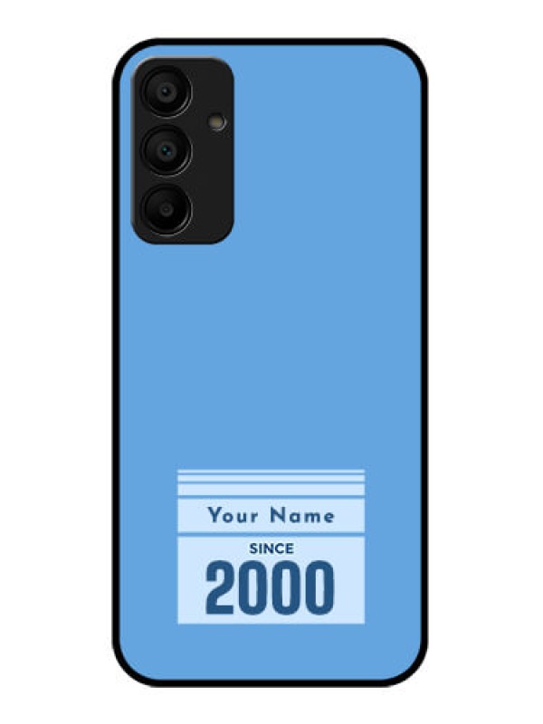Custom Galaxy M15 5G Custom Glass Phone Case - Custom Year Of Birth Design