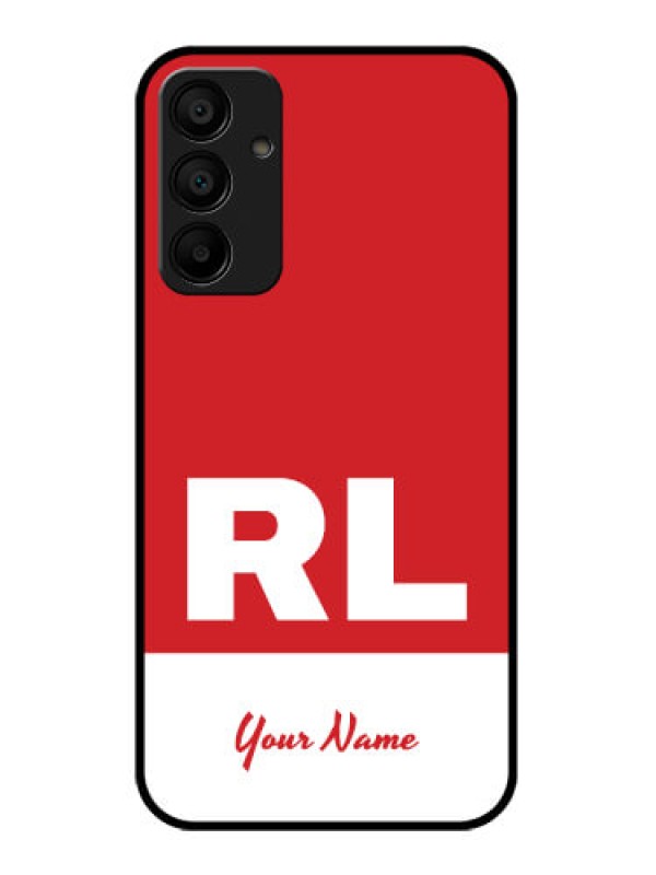 Custom Galaxy M15 5G Custom Glass Phone Case - Dual Tone Custom Text Design