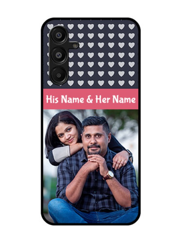 Custom Galaxy M16 5G Custom Glass Phone Case - Love Symbols Design