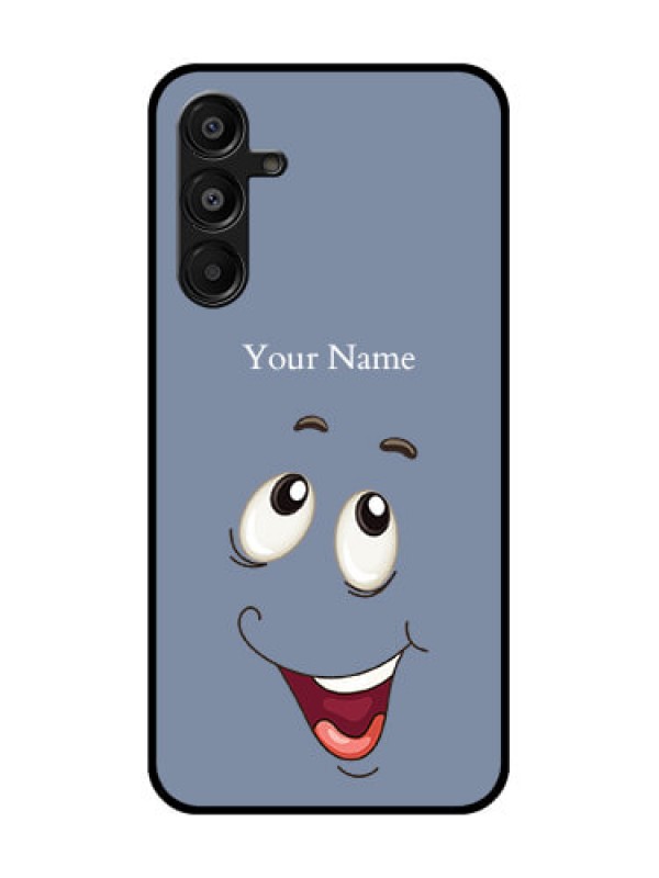 Custom Galaxy M16 5G Custom Glass Phone Case - Laughing Cartoon Face Design