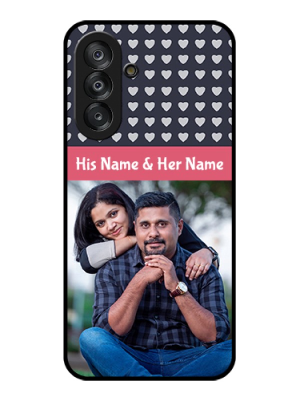 Custom Samsung Galaxy M17 5G Custom Glass Phone Case - Love Symbols Design