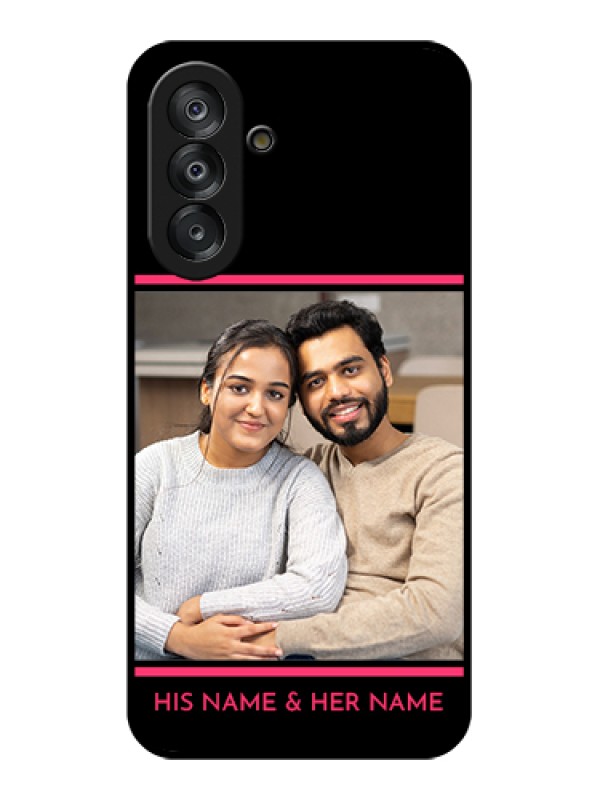 Custom Samsung Galaxy M17 5G Custom Glass Phone Case - With Add Text Design