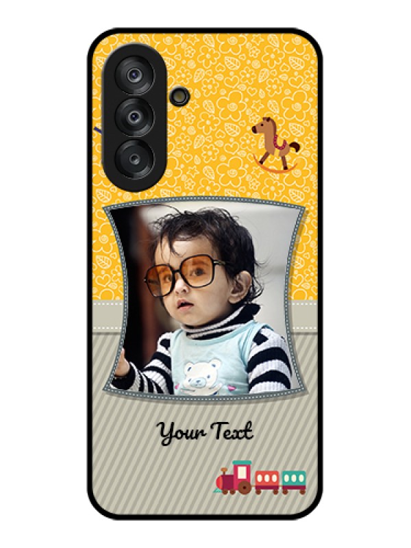 Custom Samsung Galaxy M17 5G Custom Glass Phone Case - Baby Picture Upload Design