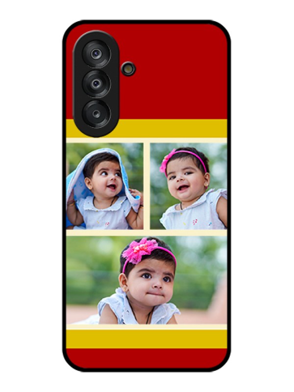 Custom Samsung Galaxy M17 5G Custom Glass Phone Case - Multiple Pic Upload Design
