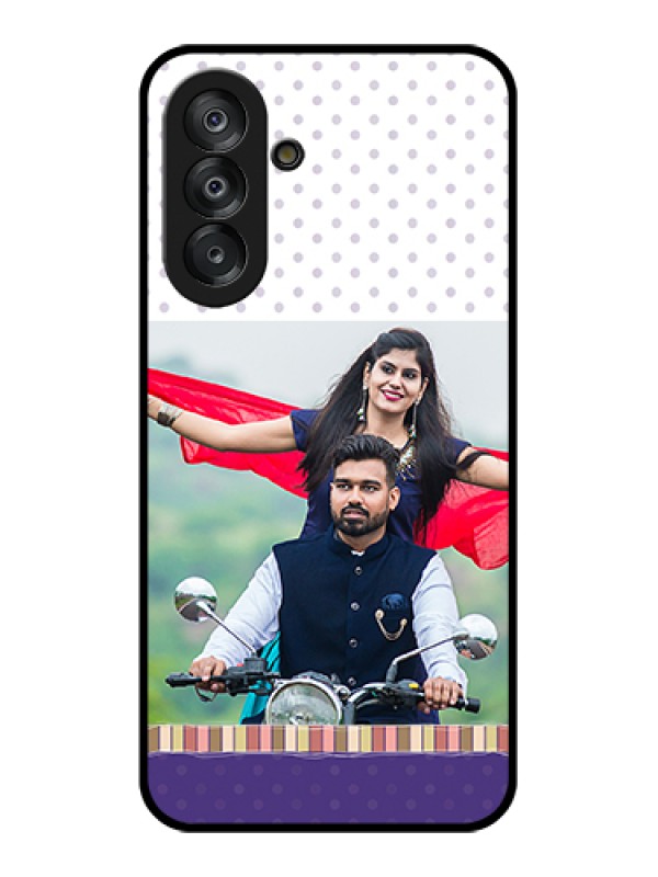 Custom Samsung Galaxy M17 5G Custom Glass Phone Case - Cute Family Design