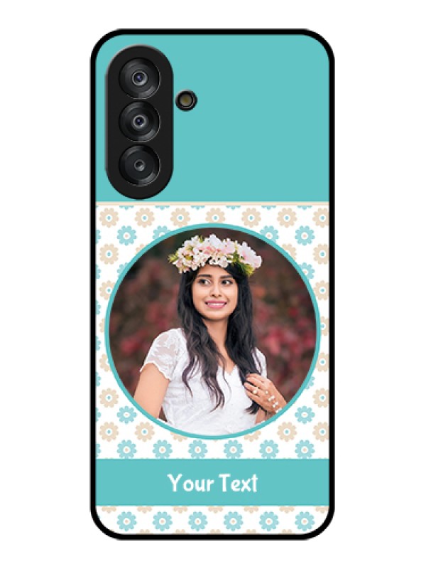 Custom Samsung Galaxy M17 5G Custom Glass Phone Case - Beautiful Flowers Design