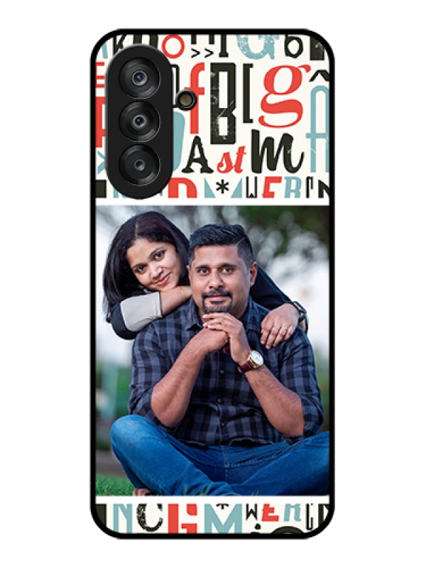 Custom Samsung Galaxy M17 5G Custom Glass Phone Case - Alphabet Design
