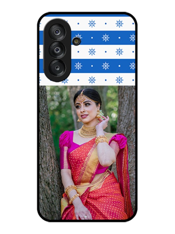 Custom Samsung Galaxy M17 5G Custom Glass Phone Case - Snow Pattern Design