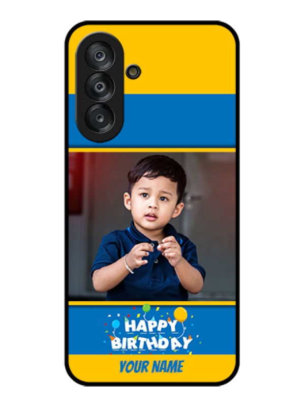 Custom Samsung Galaxy M17 5G Custom Glass Phone Case - Birthday Wishes Design