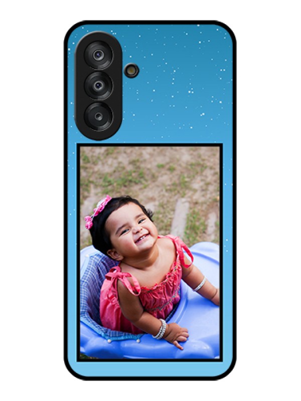 Custom Samsung Galaxy M17 5G Custom Glass Phone Case - Wave Pattern Colorful Design