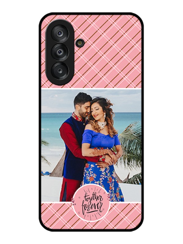 Custom Samsung Galaxy M17 5G Custom Glass Phone Case - Together Forever Design