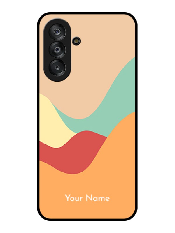 Custom Samsung Galaxy M17 5G Custom Glass Phone Case - Ocean Waves Multi - Colour Design