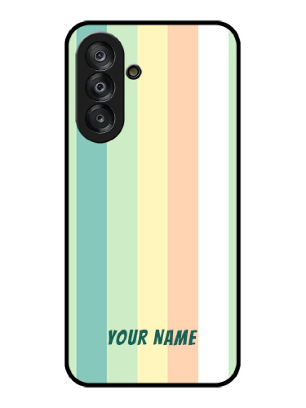 Custom Samsung Galaxy M17 5G Custom Glass Phone Case - Multi - Colour Stripes Design