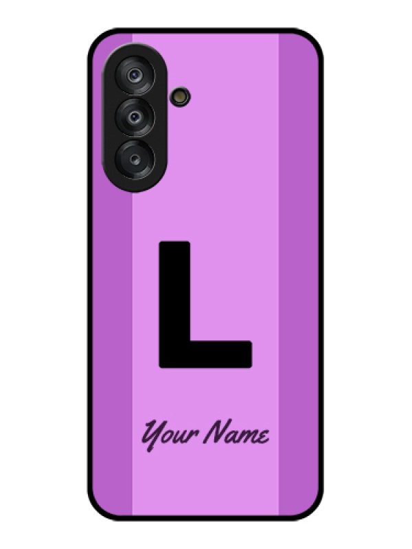 Custom Samsung Galaxy M17 5G Custom Glass Phone Case - Tricolor Custom Text Design