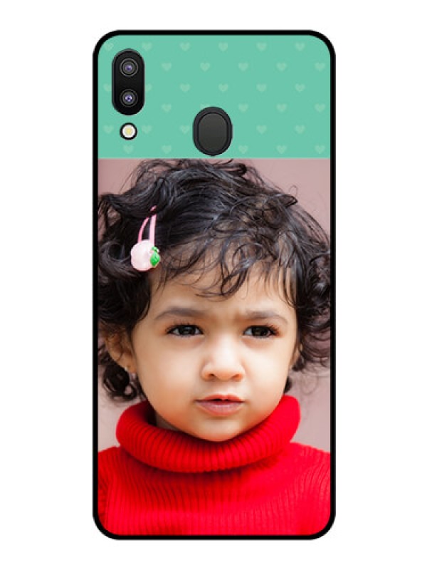 Custom Galaxy M20 Custom Glass Phone Case - Lovers Picture Design