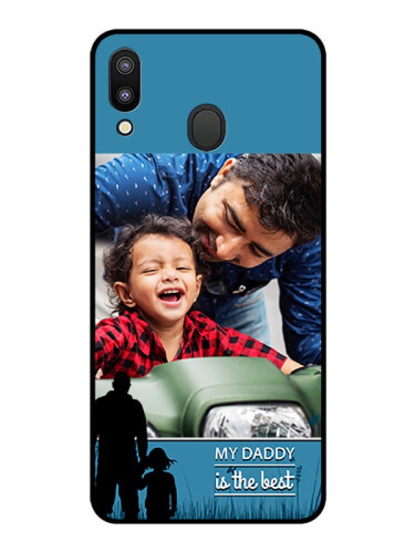Custom Galaxy M20 Custom Glass Mobile Case - Best dad design 