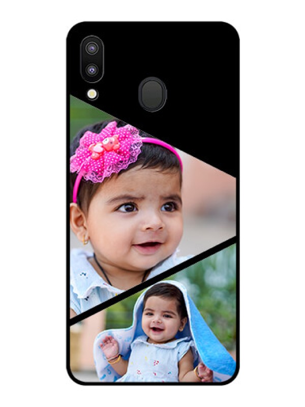 Custom Galaxy M20 Custom Glass Phone Case - Semi Cut Design