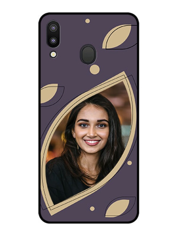 Custom Galaxy M20 Custom Glass Mobile Case - Falling Leaf Design