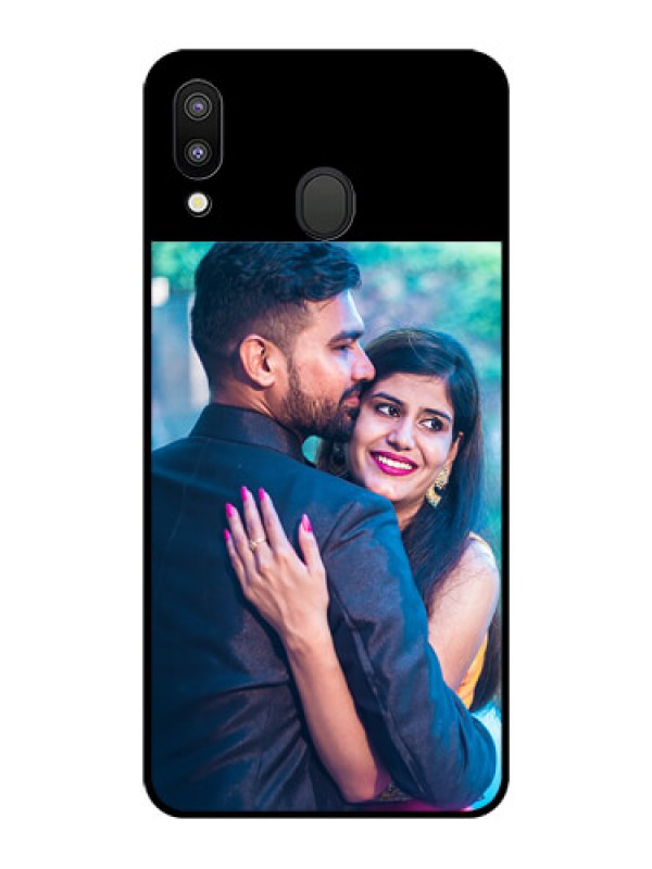 Custom Galaxy M20 Custom Glass Phone Case - Upload Full Picture With Custom Color Design