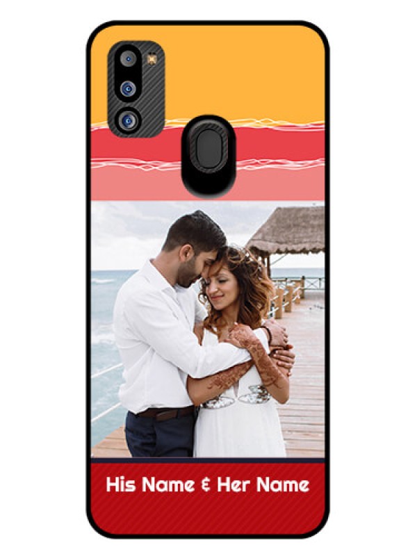 Custom Galaxy M21 2021 Edition Custom Glass Mobile Case - Colorful Case Design