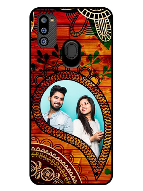 Custom Galaxy M21 2021 Edition Personalized Glass Phone Case - Abstract Colorful Design