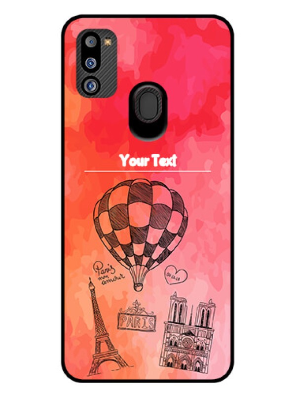 Custom Galaxy M21 2021 Edition Custom Glass Phone Case - Paris Theme Design