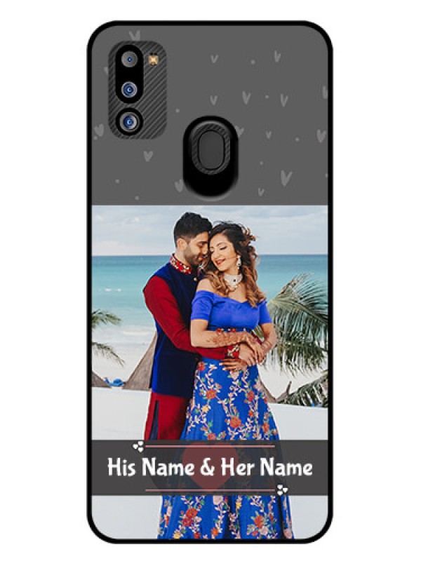 Custom Galaxy M21 2021 Edition Custom Glass Mobile Case - Buy Love Design with Photo Online
