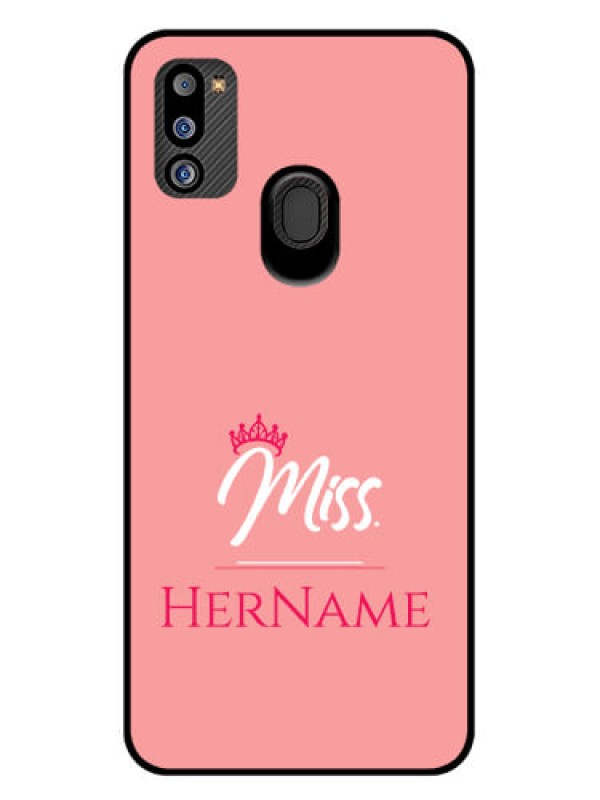 Custom Galaxy M21 2021 Edition Custom Glass Phone Case Mrs with Name