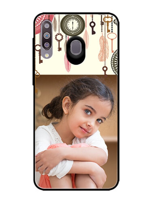 Custom Samsung Galaxy M30 Custom Glass Mobile Case  - Boho Style Design