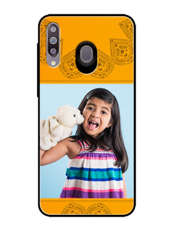 Custom Samsung Galaxy M30 Personalized Glass Phone Case  - Photo Wedding Design 