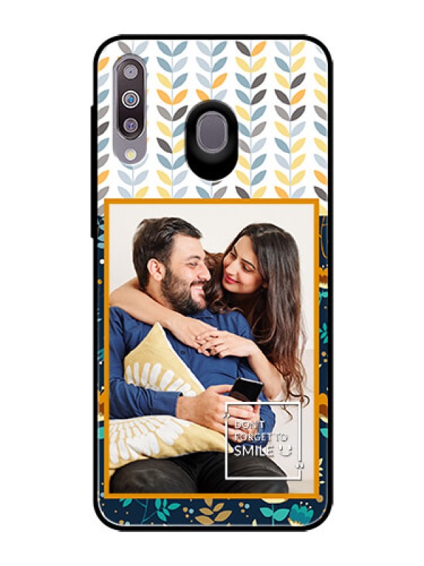 Custom Samsung Galaxy M30 Custom Glass Mobile Case  - Pattern Design