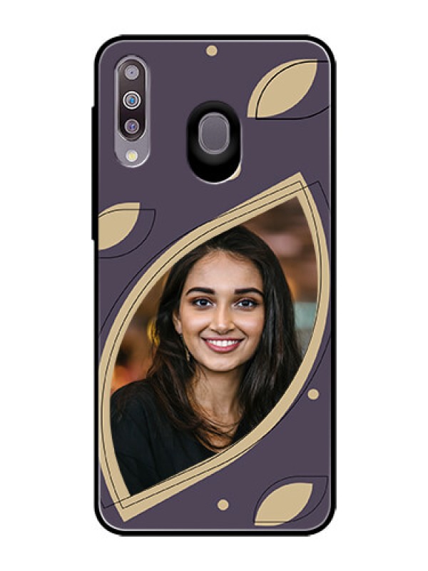 Custom Galaxy M30 Custom Glass Mobile Case - Falling Leaf Design