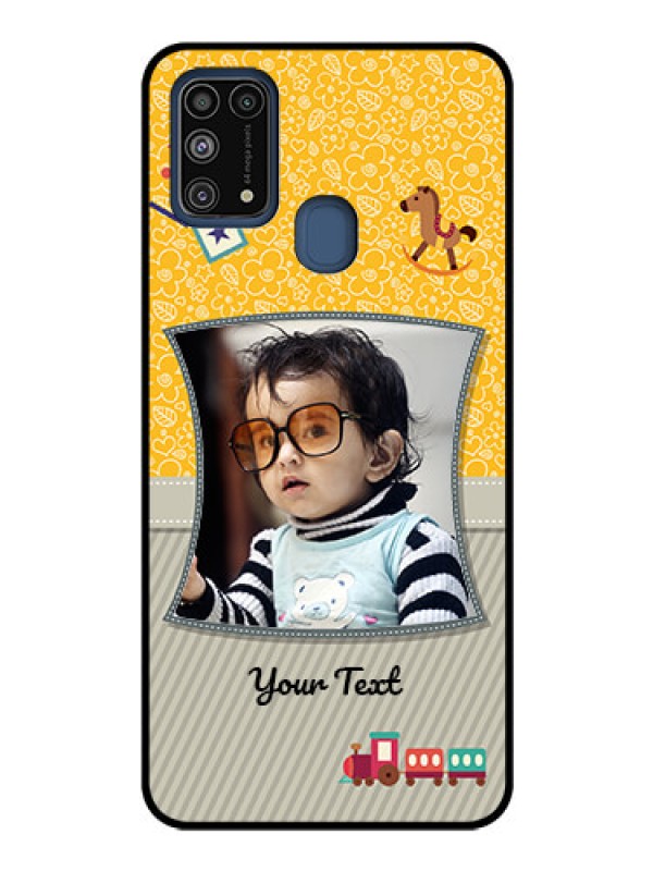 Custom Galaxy M31 Personalized Glass Phone Case  - Baby Picture Upload Design