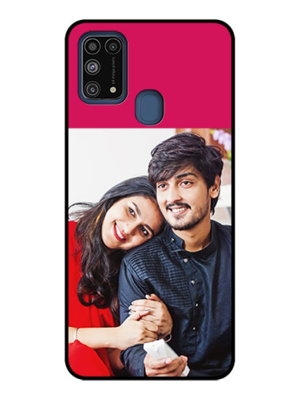 Custom Galaxy M31 Custom Glass Mobile Case  - Anniversary Cover Design