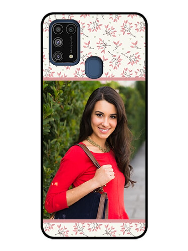 Custom Galaxy M31 Custom Glass Phone Case  - Premium Floral Design